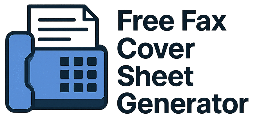 Free Fax Cover Sheet Generator